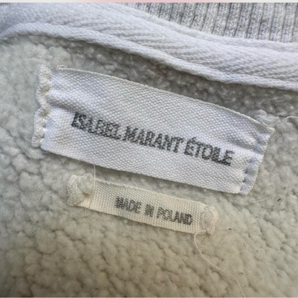 Isabel Marant Gray sweatshirt with Red Logo - Picture 4 of 5